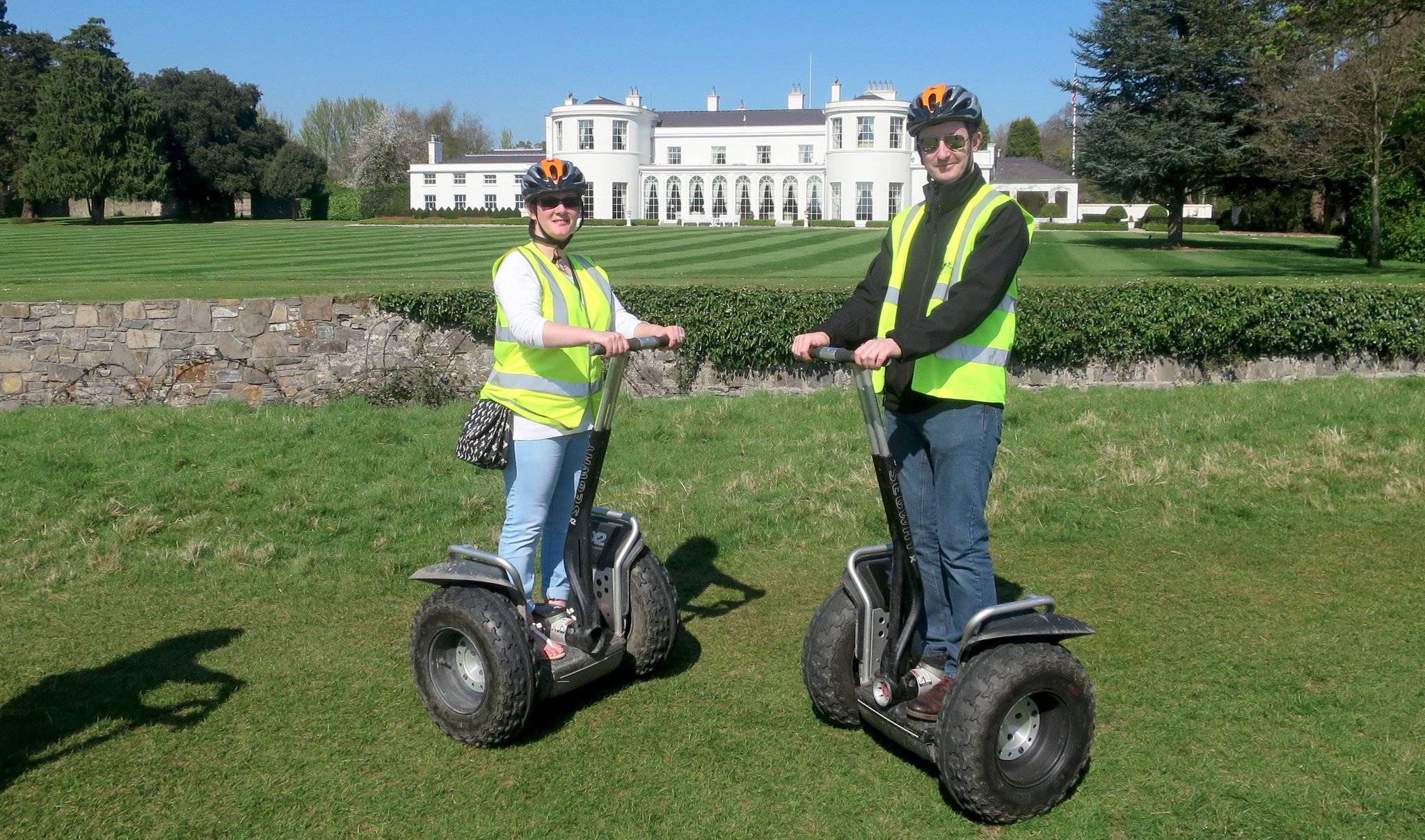 Friends enjoying the Phoenix Park on segway. CP Adventure.